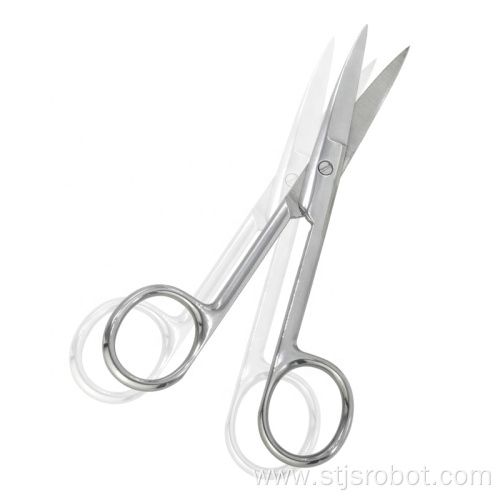 Stainless steel beauty nail tools eyebrow scissors metal beard scissors